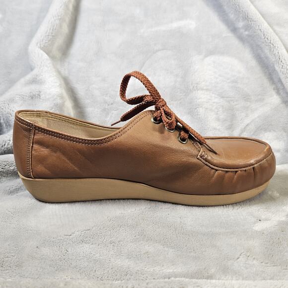 Red Wing Womens 8.5 Steel Toe Work Shoes Brown Leather Oxford main image 6